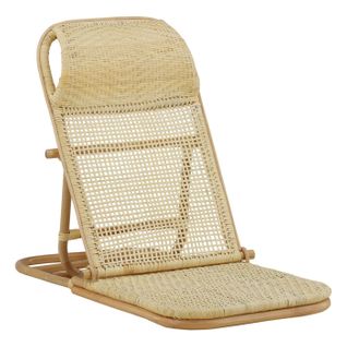 Chaise Longue En Rotin "ellie" 90cm Naturel