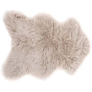 Jeté De Canapé En Polyester Et Acrylique Katy 90 X 60 Cm Beige