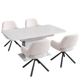 Ensemble De Chaises Et De Tables Élégant Et Coordonné Pour La Salle à Manger