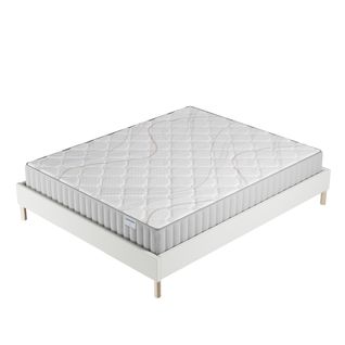 Ensemble 140x200cm, sommier + matelas mousse, ép.22cm, accueil latex