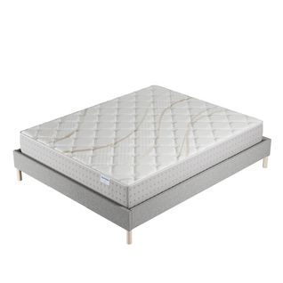 Ensemble 180x200 cm, sommier + matelas ressorts ensachés, ép.25cm accueil mousse HR
