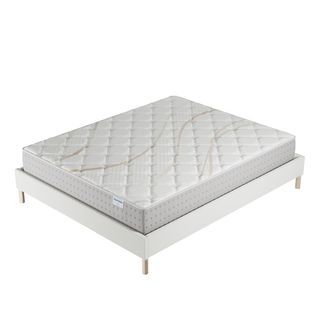 Ensemble 120x190 cm, sommier + matelas ressorts ensachés, ép.25cm accueil mousse HR