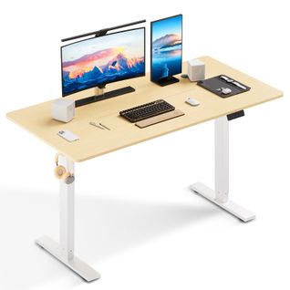 Bureau Assis Debout 80 X 160 Cm, Fonction Mémoire Et Anti-collision,bureau Réglable 70-117cm