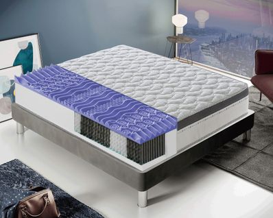 Matelas Ressorts Ensachés 160x190 Cm Accueil Mémoire De Forme Epaisseur 28 Cm