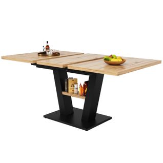 Table Télescopique 118-157x70x75 Cm, Extensible, Pour Cuisine Et Salon
