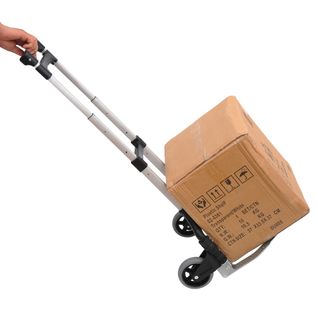 Diable Aluminium Pliable 70 Kg Charge Max, Poignée Rabattable, , Argent