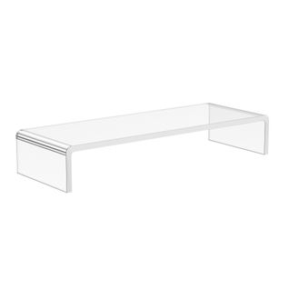 Support De Moniteur Ergonomique En Acrylique Transparent Pour Ordinateur Portable 53x19x9cm