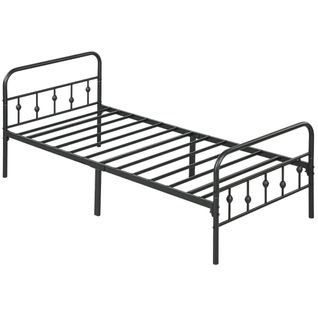 Cadre De Lit Pliable En Métal, 82,5 Cm De Haut, Pour Chambre Ou Chambre D'ami 200x90 cm