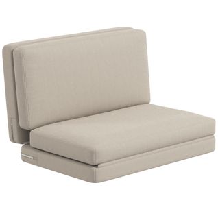 Canapé-lit Au Sol 3 En 1, Canapé Rembourré Avec Fonction Lit, 240 Kg, Beige Clair