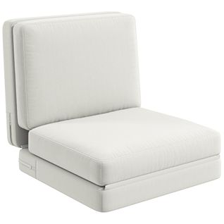 Canapé-lit Au Sol 3 En 1, Canapé Rembourré Avec Fonction Lit, 240 Kg, Crème Clair