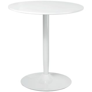 Table Ronde Ø70 X 75 Cm, Table De Cuisine Moderne Pour 2 Personnes, Pied En Acier, Antidérapante