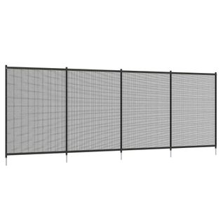 Ensemble De Clôtures Décoratives En Mesh Pour Jardin 365 X 126 Cm, Noir