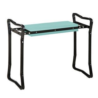 Banc De Jardin Pliable En Acier Avec Mousse Eva, Supporte Jusqu'à 150 Kg, Vert
