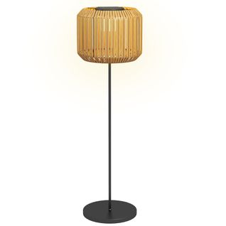 Lampe Solaire En Rattan Pour Le Jardin, En Acier, Étanche, Avec Capteur De Lumière