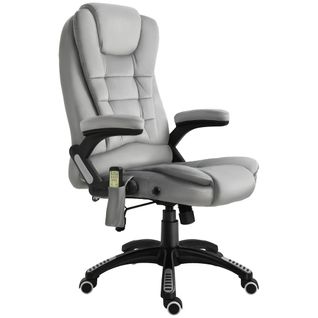 Chaise De Bureau De Massage, Ergonomique, Réglable, Roues Pu, Gris