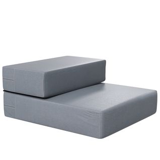 Escalier Pour Animaux Pliable 2 Marches Pour Chiens Et Chats En Gris, Taille L45 X B39 X H20 Cm