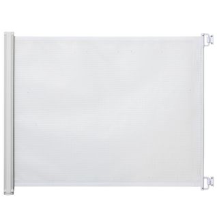 Barrière De Sécurité Extensible Pvc Pour Enfants Et Animaux, Blanche 115x82,5 Cm