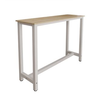 Table Haute Pour Cuisine Salle à Manger En Blanc Et Sonoma 140x100x40cm Ani