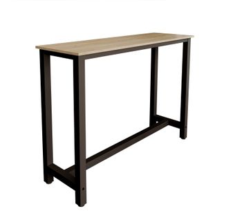 Table Haute Pour Cuisine Salle à Manger En Noir Et Sonoma 140x40x100cm Ani