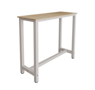 Table Haute Pour Cuisine Salle à Manger En Blanc Et Sonoma 120x40x100cm Ani