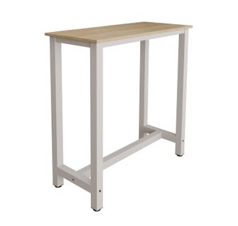 Table Haute Pour Cuisine Salle à Manger En Blanc Et Sonoma 100x40x100cm Ani