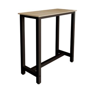 Table Haute Pour Cuisine Salle à Manger En Noir Et Sonoma 100x40x100cm Ani