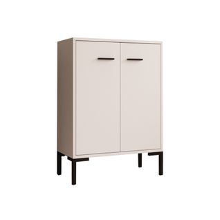 Bahut Buffet Bas Pour Salon Salle à Manger En Blanc 60x30x84cm Lander L15
