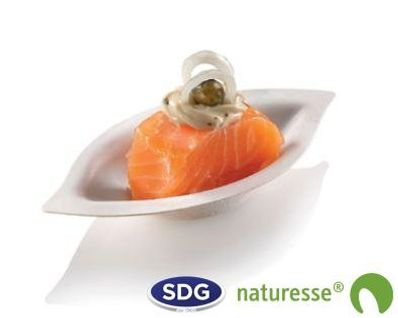 Mini Assiette Pulpe De Cellulose Finger Food 12,8x6,5 Cm - Sdg - Lot De 600