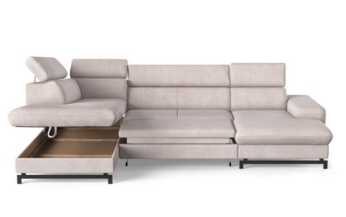 Canapé panoramique EMMA terminal à gauche orlando pale