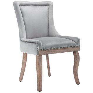 Chaise De Salle à Manger Luxueuse (set De 2), Fauteuil Rembourré Avec Clous Décoratifs