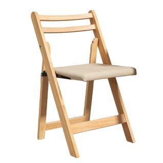 Chaise Pliante En Bois Massif, Compacte Et Design Pour Maison Et Bureau, Bois