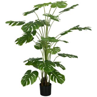 Plante Artificielle Monstera Deliciosa 180 Cm 24 Branches En Pot Noir