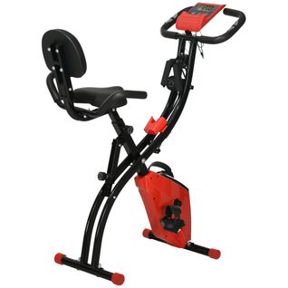 Hometrainer Pliable 2-en-1 Avec Résistance Magnétique 8 Niveaux Et LCD