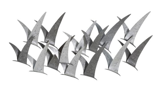 Panneau Mural En Fer 3d Mouettes 93x47,6 Cm Pour Salon Et Bureau