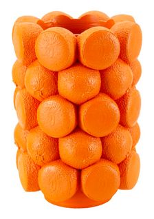 Vase Moderne En Résine Oranges Ø 19x28 Cm Décoration Originale Couleur Orange