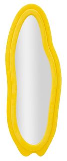 Miroir Mural Jaune 60x160 Cm Avec Cadre En Velours Raffiné