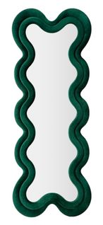 Miroir Mural Vert 58x160 Cm Avec Cadre En Velours Élégant