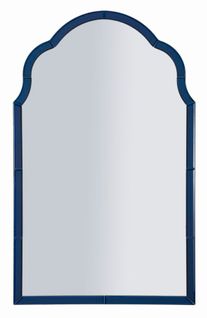 Miroir Mural Bleu 62x100 Cm Au Cadre Profilé Élégant