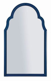 Miroir Mural Bleu 47x80 Cm Avec Cadre Profilé Élégant Et Moderne