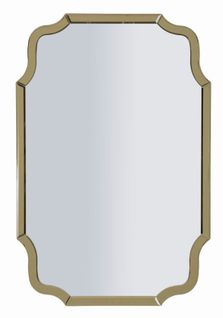 Miroir Mural Doré 60x90 Cm Rectangulaire Avec Cadre Raffiné Et Design Classique Moderne