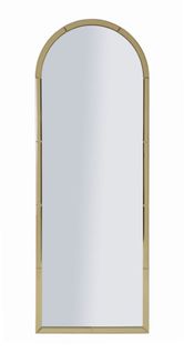 Miroir Mural Doré Rectangulaire 55x150 Cm Avec Cadre Raffiné Et Design Moderne