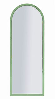 Miroir Mural Vert Rectangulaire 55x150 Cm Avec Cadre Raffiné Et Design Moderne