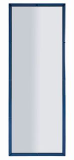Miroir Mural Bleu Rectangulaire 55x150 Cm Au Cadre Fin Moderne Et Design Élégant