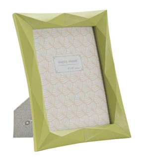 Cadre Photo Moderne En Résine Verte 21,5x2,5x25,8 Cm Format 15x20