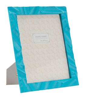 Cadre Photo Moderne En Résine Bleu Clair 25x2x30 Cm Format 20x25