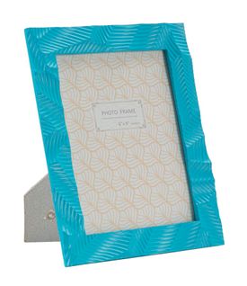 Cadre Photo Moderne Bleu Clair En Résine 20x2x25 Cm Format 15x20