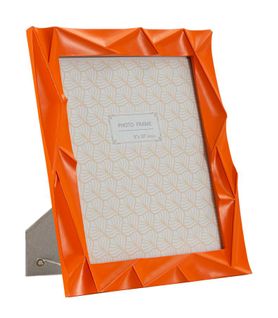 Cadre Photo Rectangulaire Moderne En Résine Orange 25,8x2x31 Cm