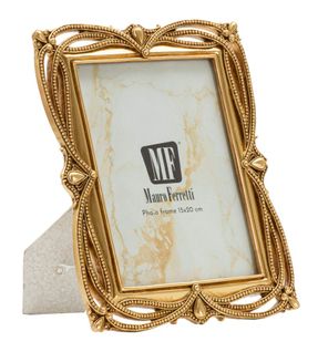Cadre Photo Doré 21,8x26,8 Cm Format 15x20 Style Tresse Classique Élégante