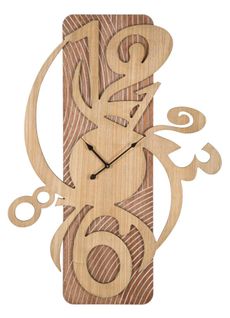 Horloge Murale 70 Cm En Mdf Au Design Irrégulier Inspiré De L’art Futuriste Moderne