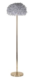 Lampadaire Plume Gris Ø43 Cm X 170 Cm En Métal Doré Design Moderne
